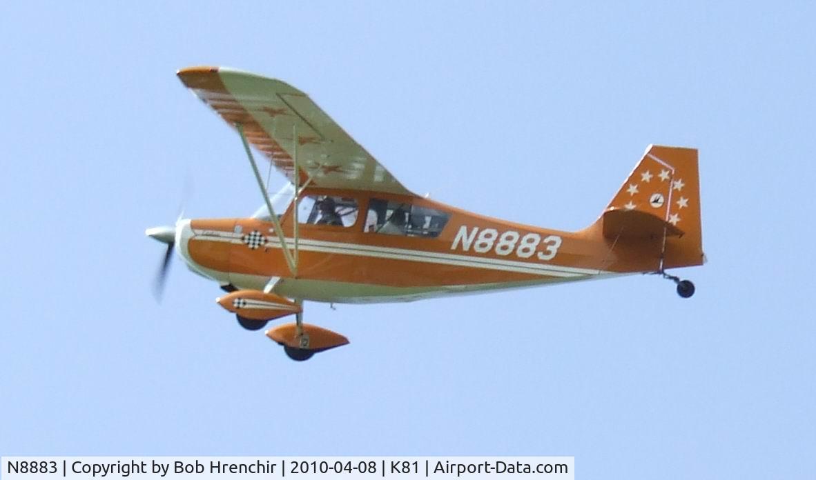 N8883, 1973 Bellanca 7ECA Citabria C/N 932-73, N8883 at Miami Co airport day