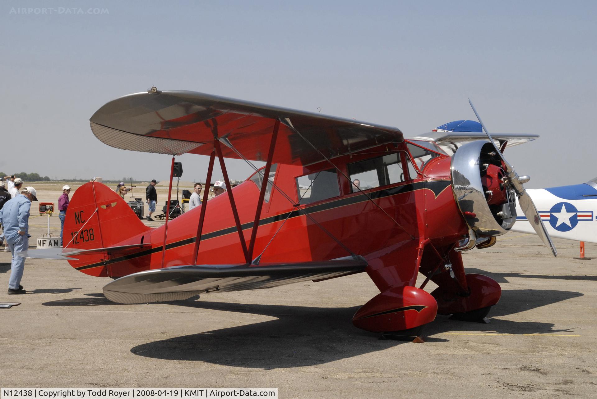 N12438, 1932 Waco QDC C/N 3579, Shafter Airshow 2008