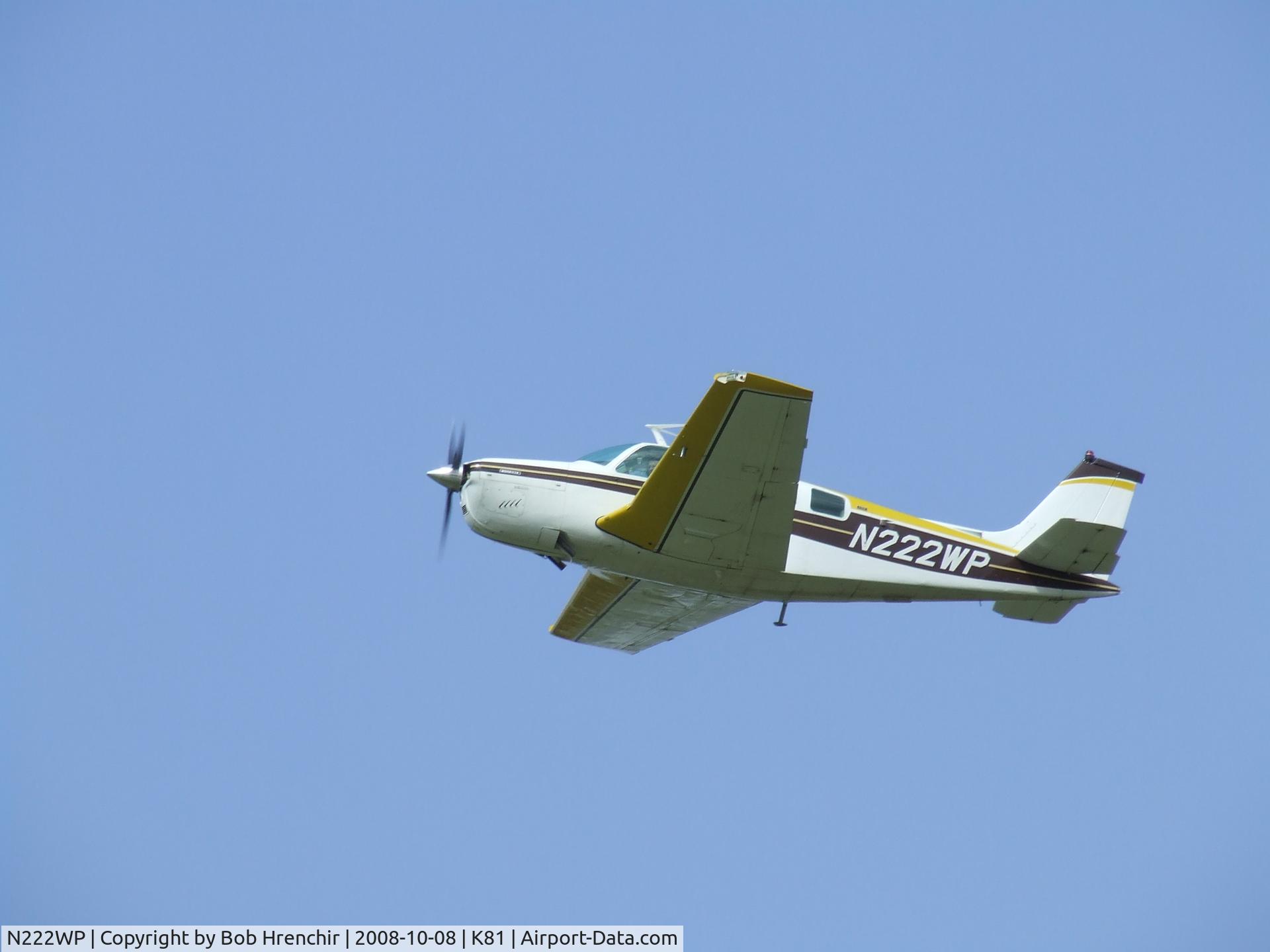 N222WP, 1974 Beech A36 Bonanza 36 C/N E-516, N222WP at Miami Co airport day