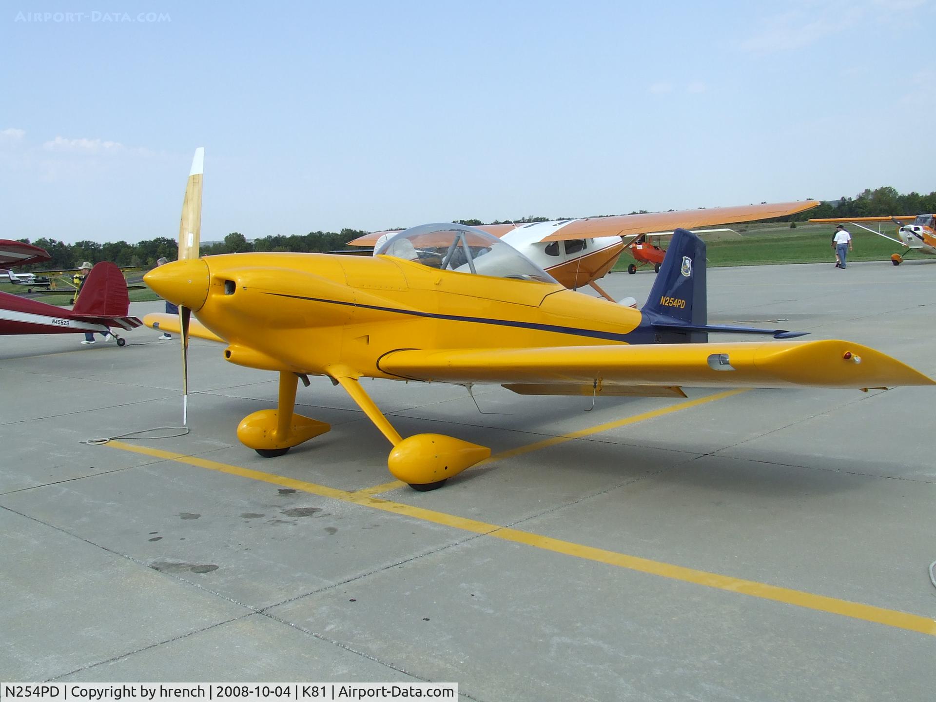 N254PD, 2004 Vans RV-4 C/N 3271, RV4 at Miami Co airport day