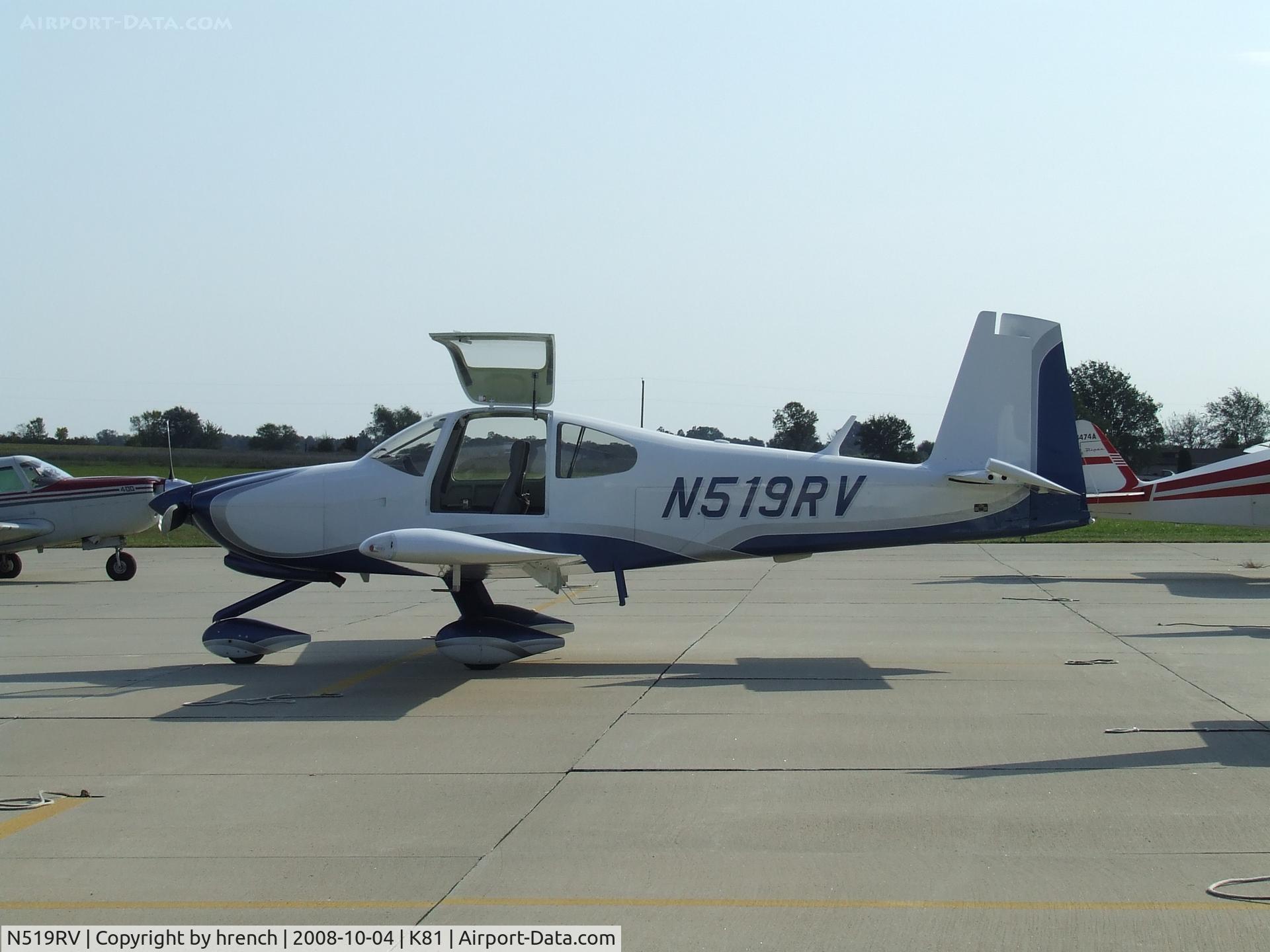 N519RV, 2006 Vans RV-10 C/N 40250, N519RV at Miami Co airport day