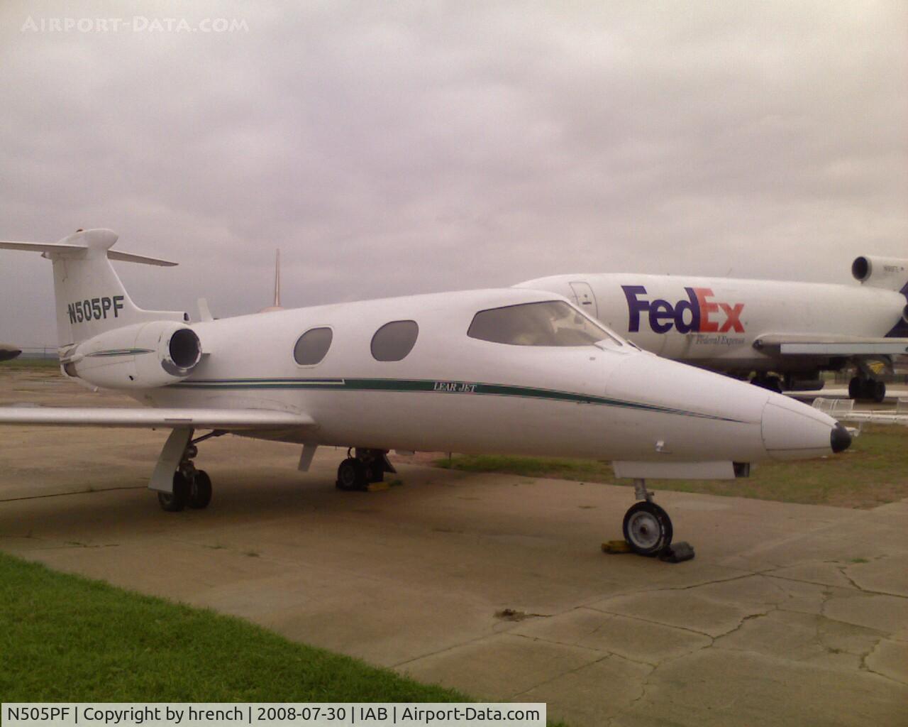 N505PF, 1965 Learjet 23 C/N 23-006, Phone picture of lear in Wichita museum