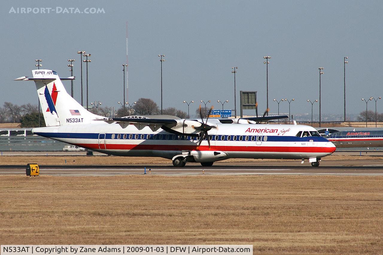 N533AT, 1997 ATR 72-212A C/N 533, American Eagle at DFW