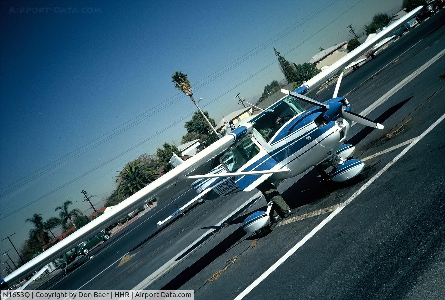 N1653Q, 1971 Cessna 150L C/N 15072953, brand new delivered in 1972 Hawthorne airport