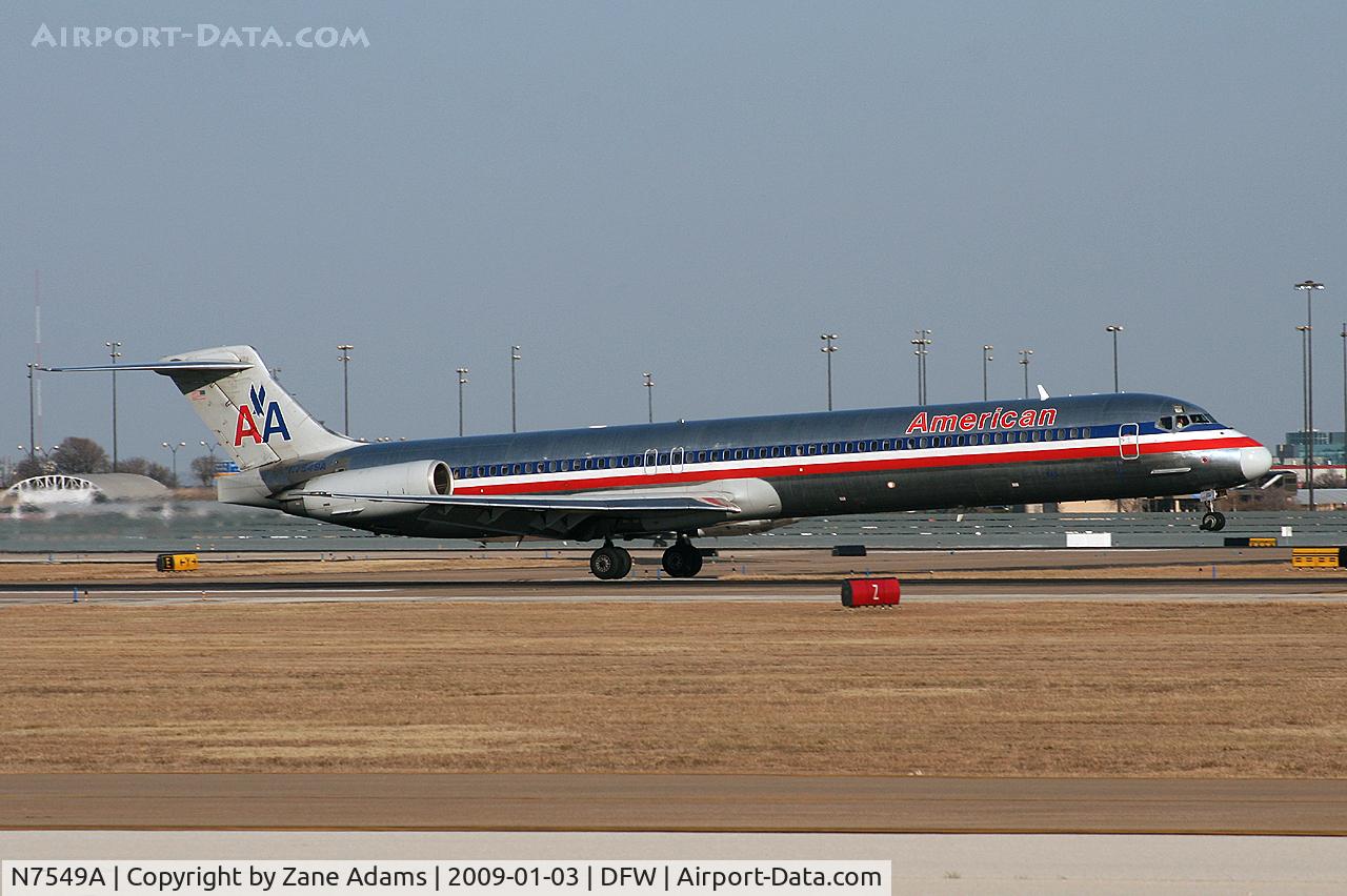 N7549A, 1991 McDonnell Douglas MD-82 (DC-9-82) C/N 53031, American Airlines MD-80 at DFW