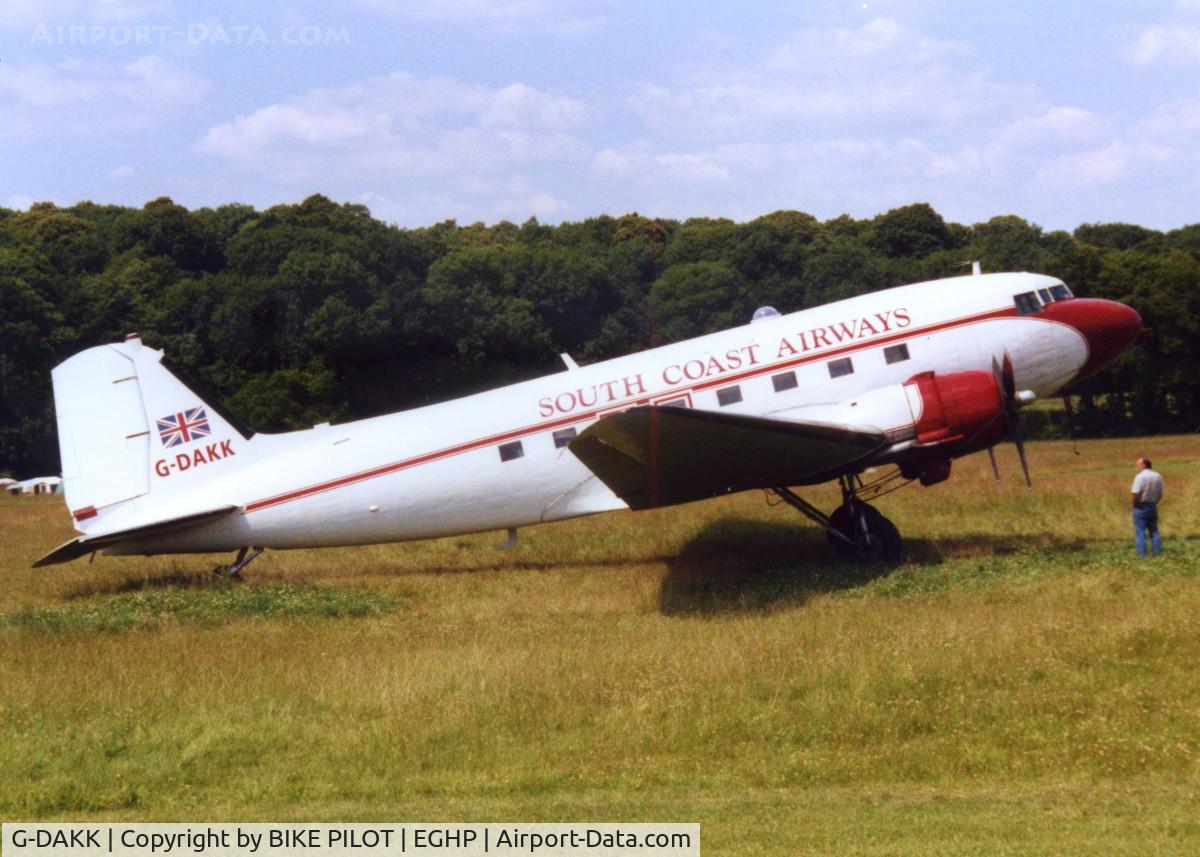 G-DAKK, 1942 Douglas DC-3C-S1C3G (C-47A) C/N 9798, THE LARGEST AIRCRAFT TO FLY INTO POPHAM