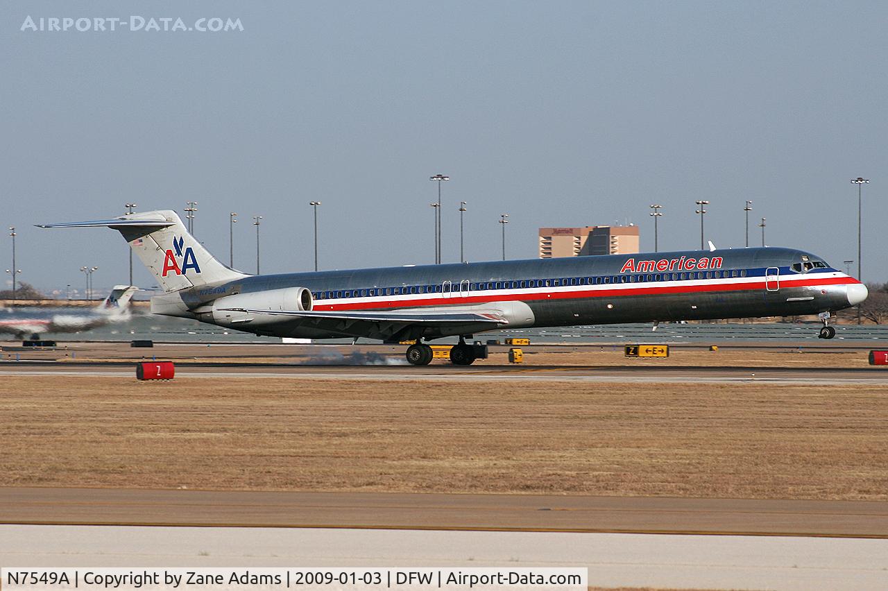 N7549A, 1991 McDonnell Douglas MD-82 (DC-9-82) C/N 53031, American Airlines MD-80 at DFW