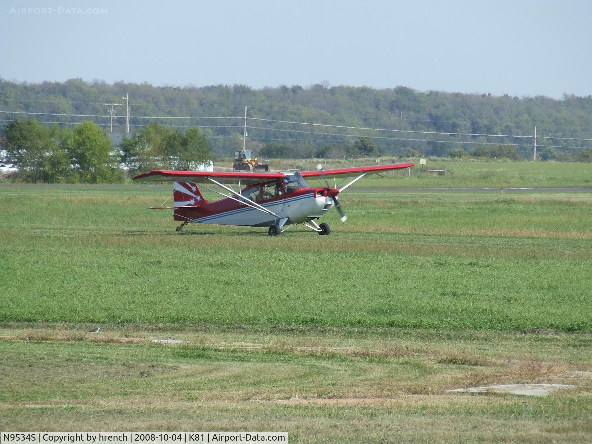 N9534S, 1965 Champion 7ECA Citabria C/N 297, Miami Co Airport day