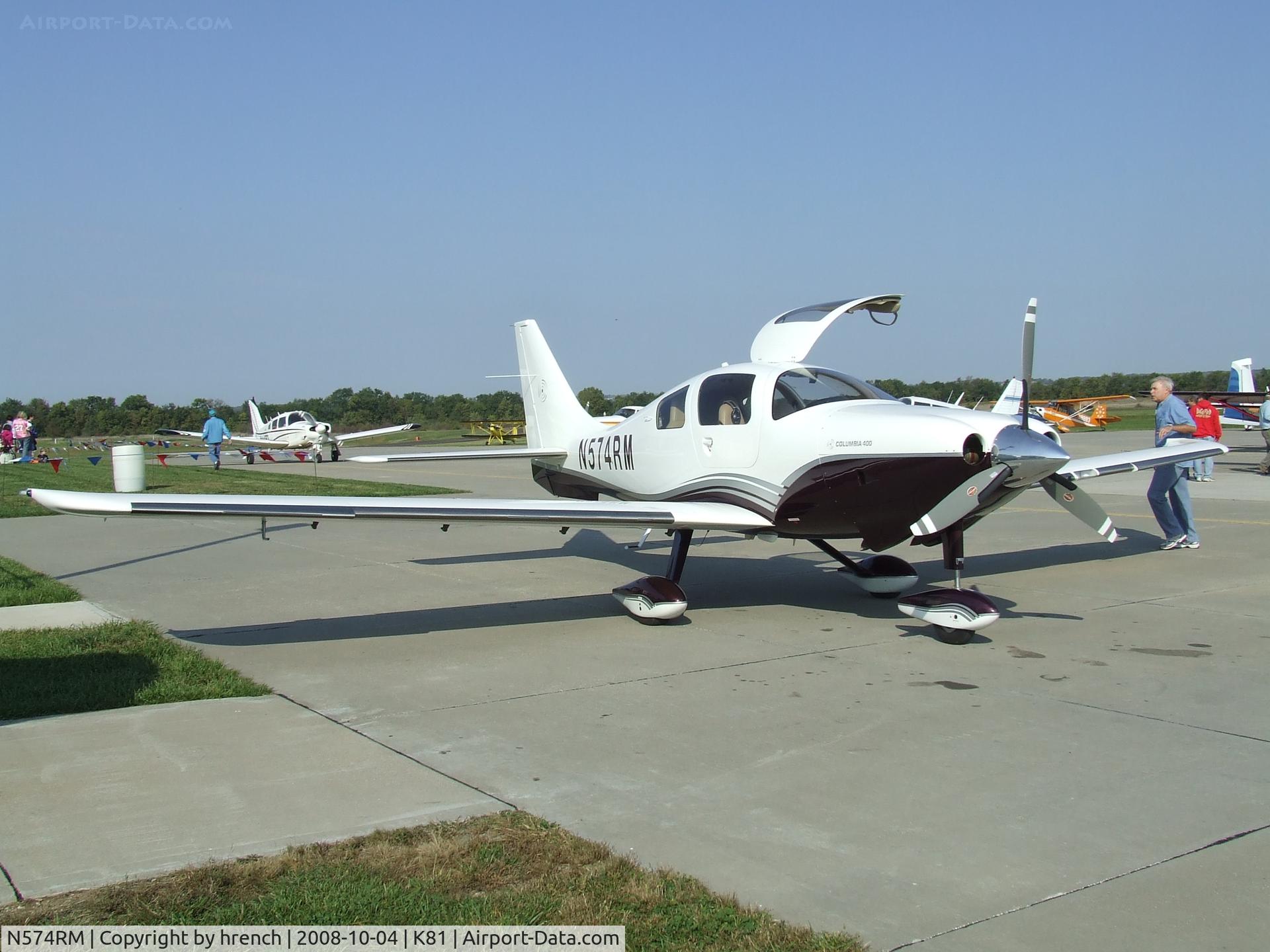 N574RM, 2004 Lancair LC41-550FG C/N 41007, Lancair Columgia at Miami Co airport day