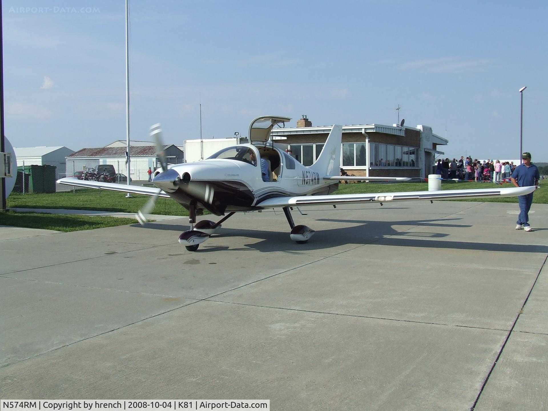 N574RM, 2004 Lancair LC41-550FG C/N 41007, Columbia at Miami Co airport day