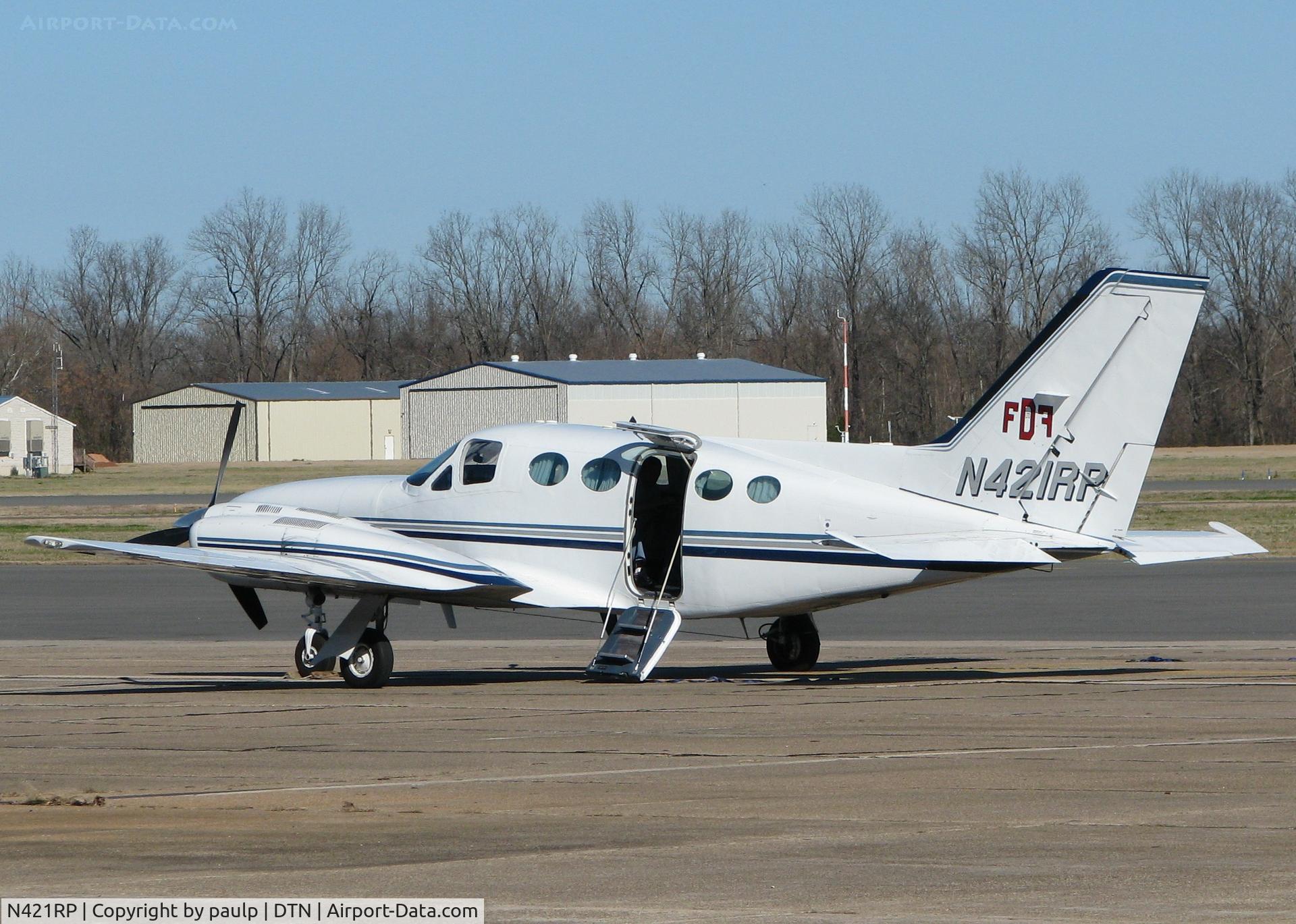 N421RP, 1979 Cessna 421C Golden Eagle C/N 421C0626, Parked at the Downtown Shreveport airport.