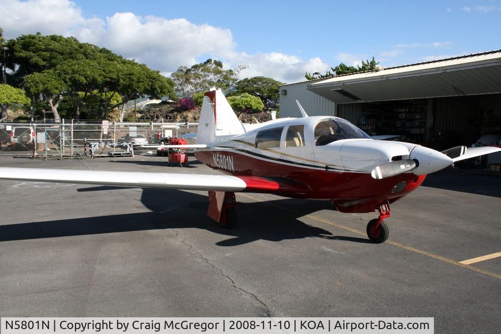 N5801N, Mooney M20J 201 C/N 24-1606, N5801 M20J on the ramp