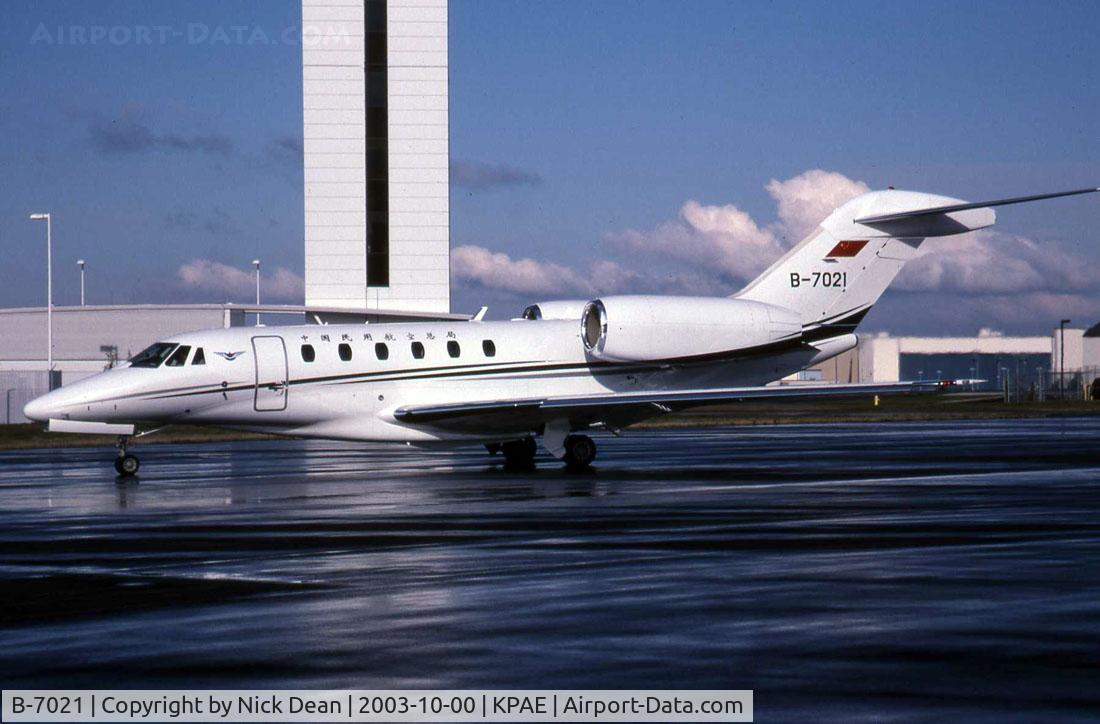 B-7021, 2001 Cessna 750 Citation X Citation X C/N 750-0157, KPAE
