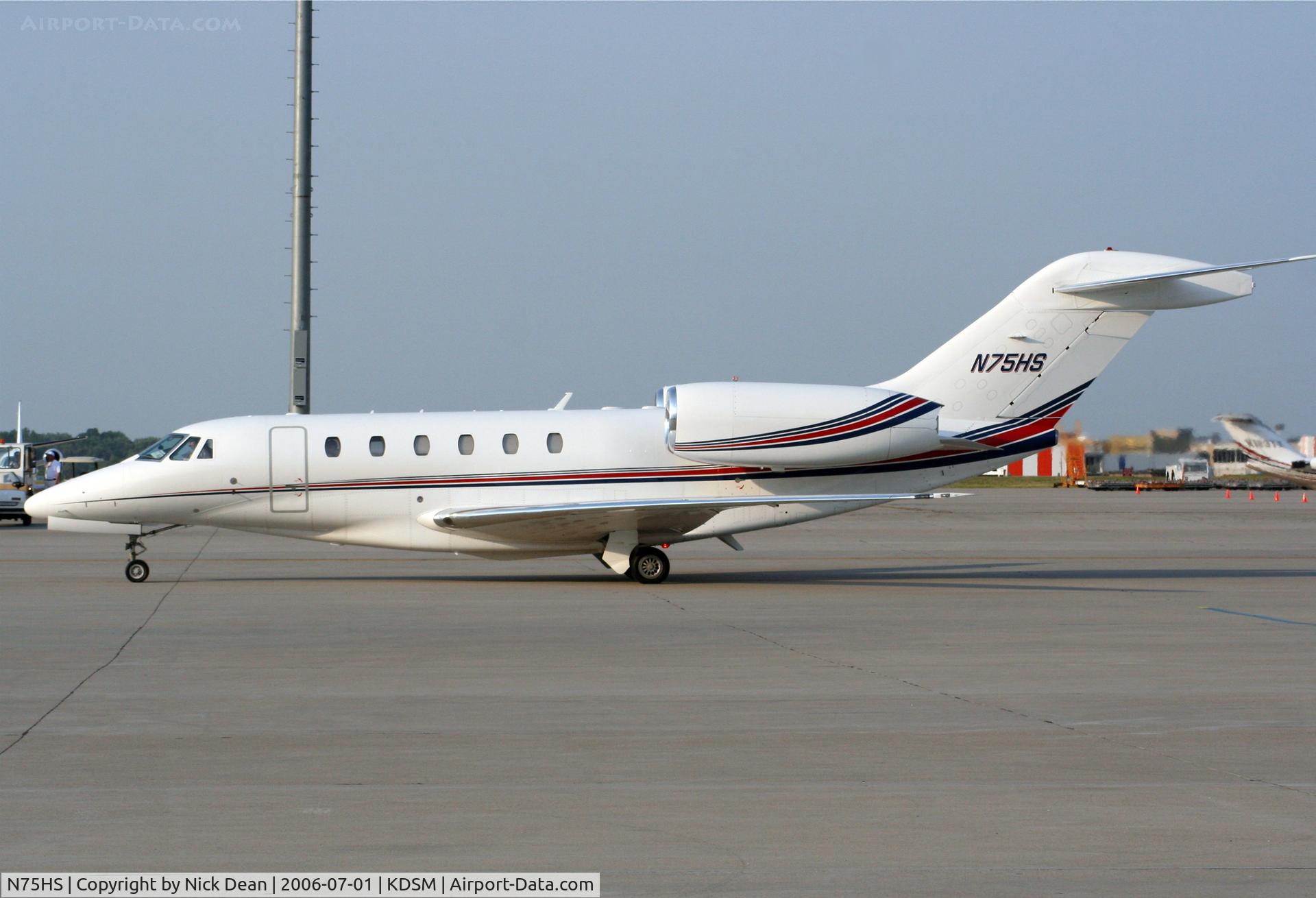 N75HS, 1998 Cessna 750 Citation X C/N 750-0037, KDSM
