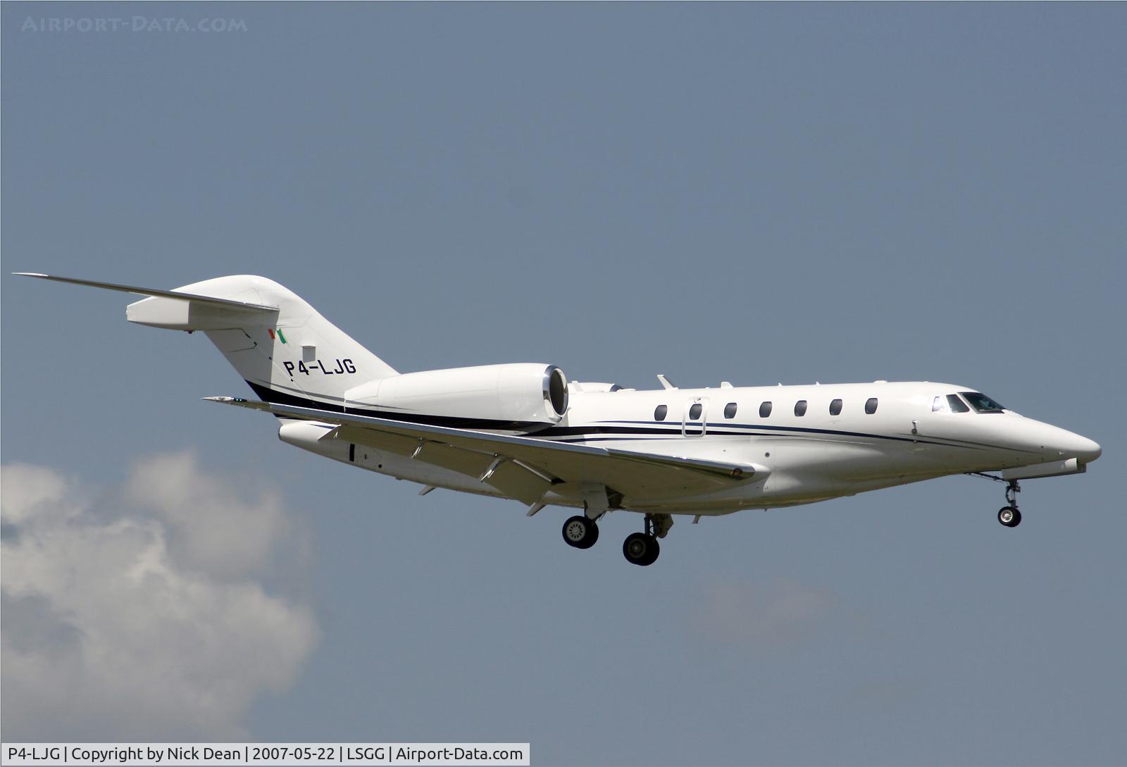 P4-LJG, 2004 Cessna 750 Citation X Citation X C/N 750-0227, LSGG
