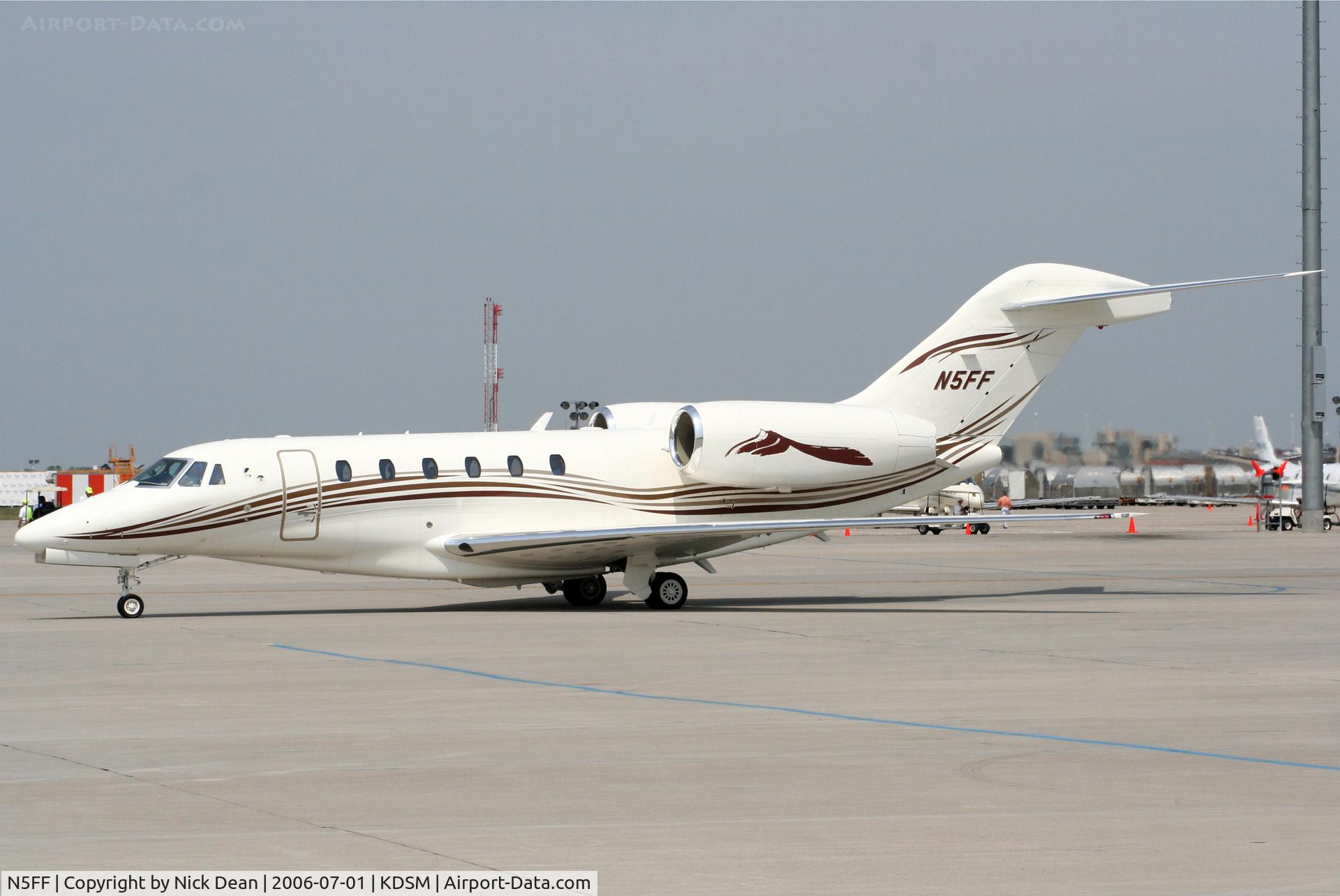 N5FF, 2002 Cessna 750 Citation X Citation X C/N 750-0192, KDSM