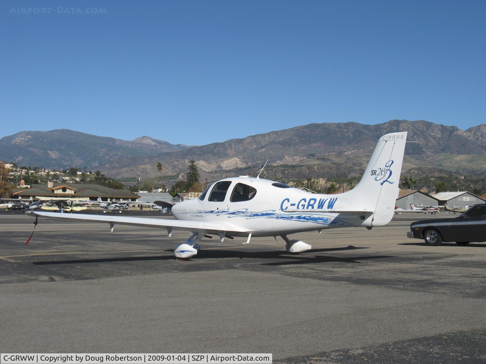 C-GRWW, 2006 Cirrus SR20 G2 C/N 1722, 2006 Cirrus SR20 Generation 2, Continental IO-360-ES 200 Hp
