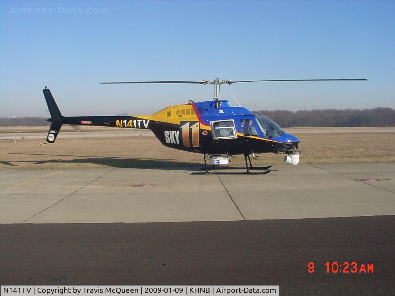 N141TV, 1991 Bell 206B JetRanger III C/N 4148, On ramp HNB 1/9/09 covering Jasper IFI explosion...