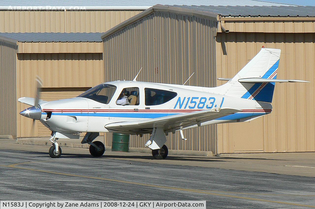 N1583J, 1976 Rockwell International 112TC Commander C/N 13013, At Grand Prairie Municipal
