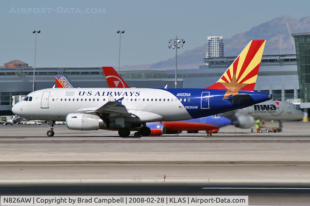 N826AW, 2001 Airbus A319-132 C/N 1534, US Airways - 'Arizona' / Airbus Industrie A319-132