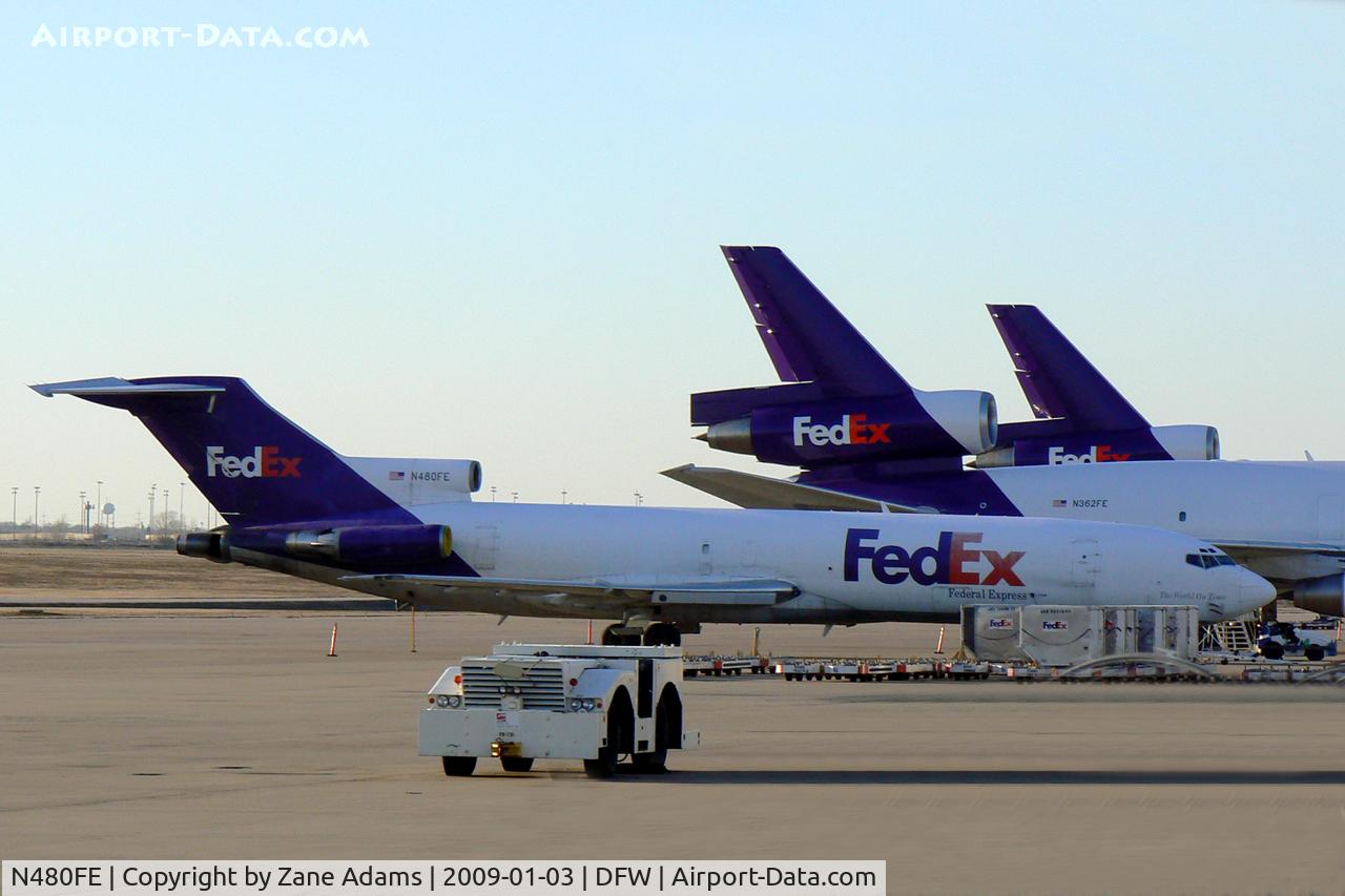 N480FE, 1978 Boeing 727-227F C/N 21462, Federal Express at DFW East Freight