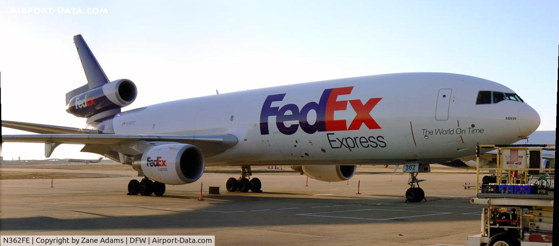 N362FE, McDonnell Douglas MD-10-10F C/N 48261, Federal Express at DFW East Freight - Auto Stitch photo