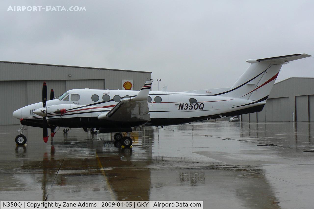 N350Q, 1990 Beech B300 King Air C/N FL-14, At Arlington Municipal Parked in known icing conditions...hehe