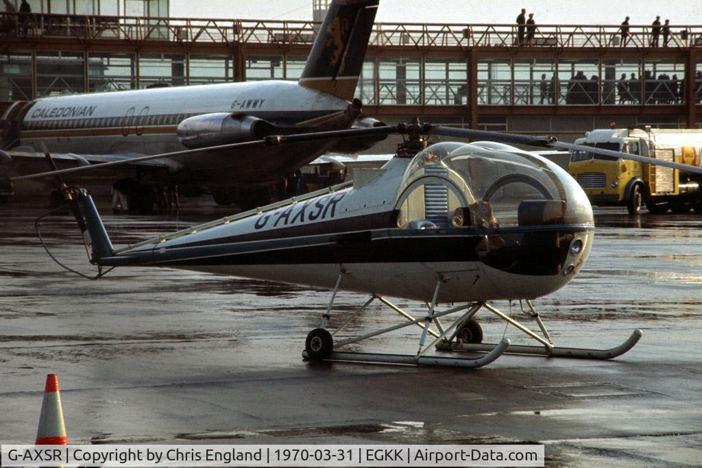 G-AXSR, 1967 Brantly B-2B C/N 474, became G-ROOF 1985 then to USA 2002