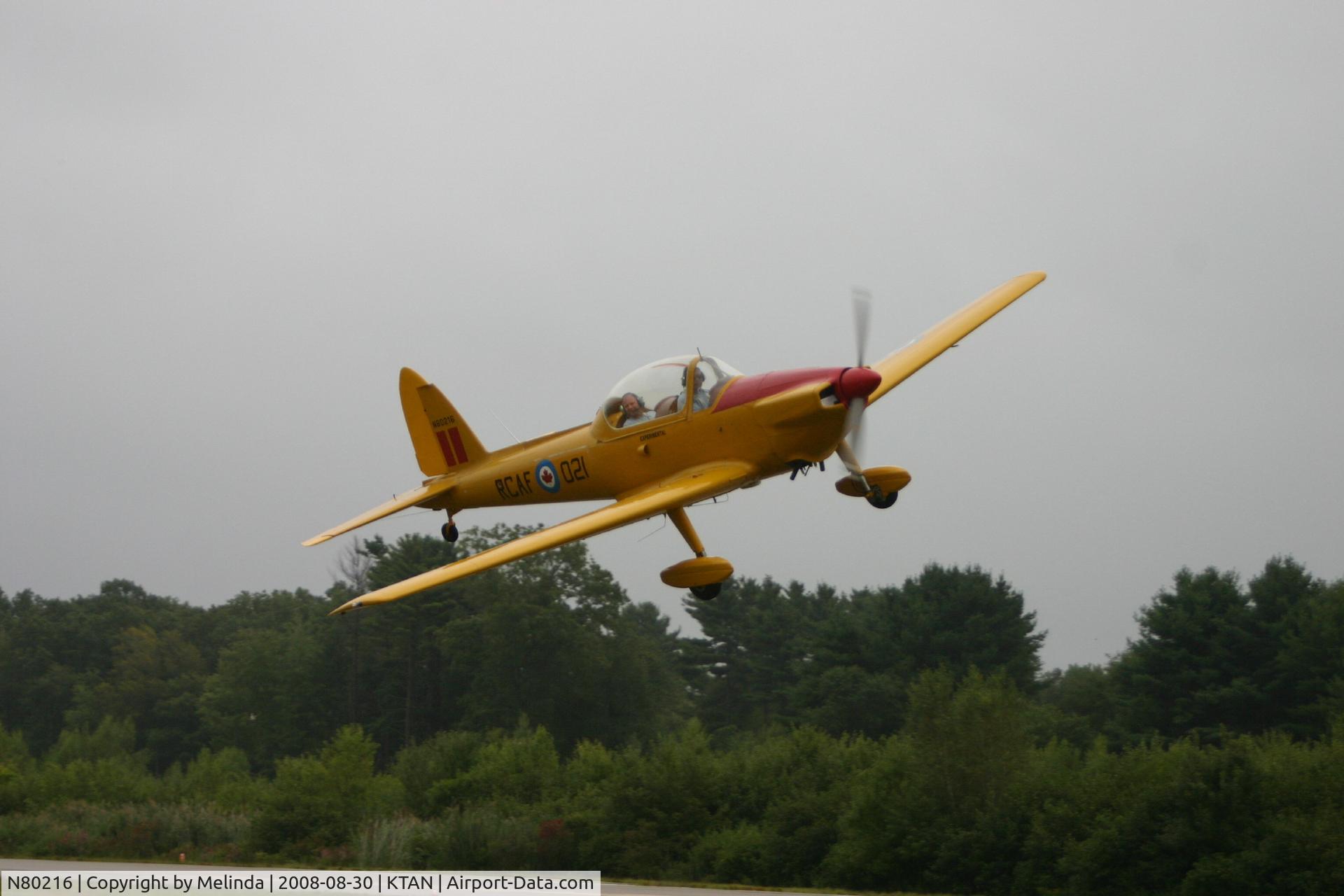 N80216, 1950 De Havilland Canada DHC-1B-2 C/N 168, Fly By at KTAN