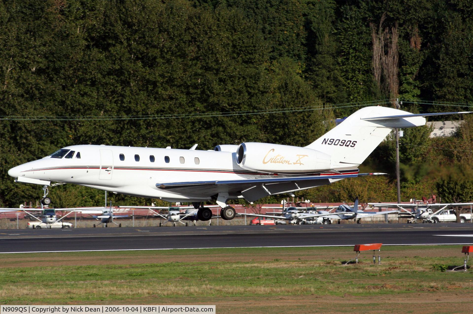 N909QS, 1996 Cessna 750 Citation X Citation X C/N 750-0009, KBFI