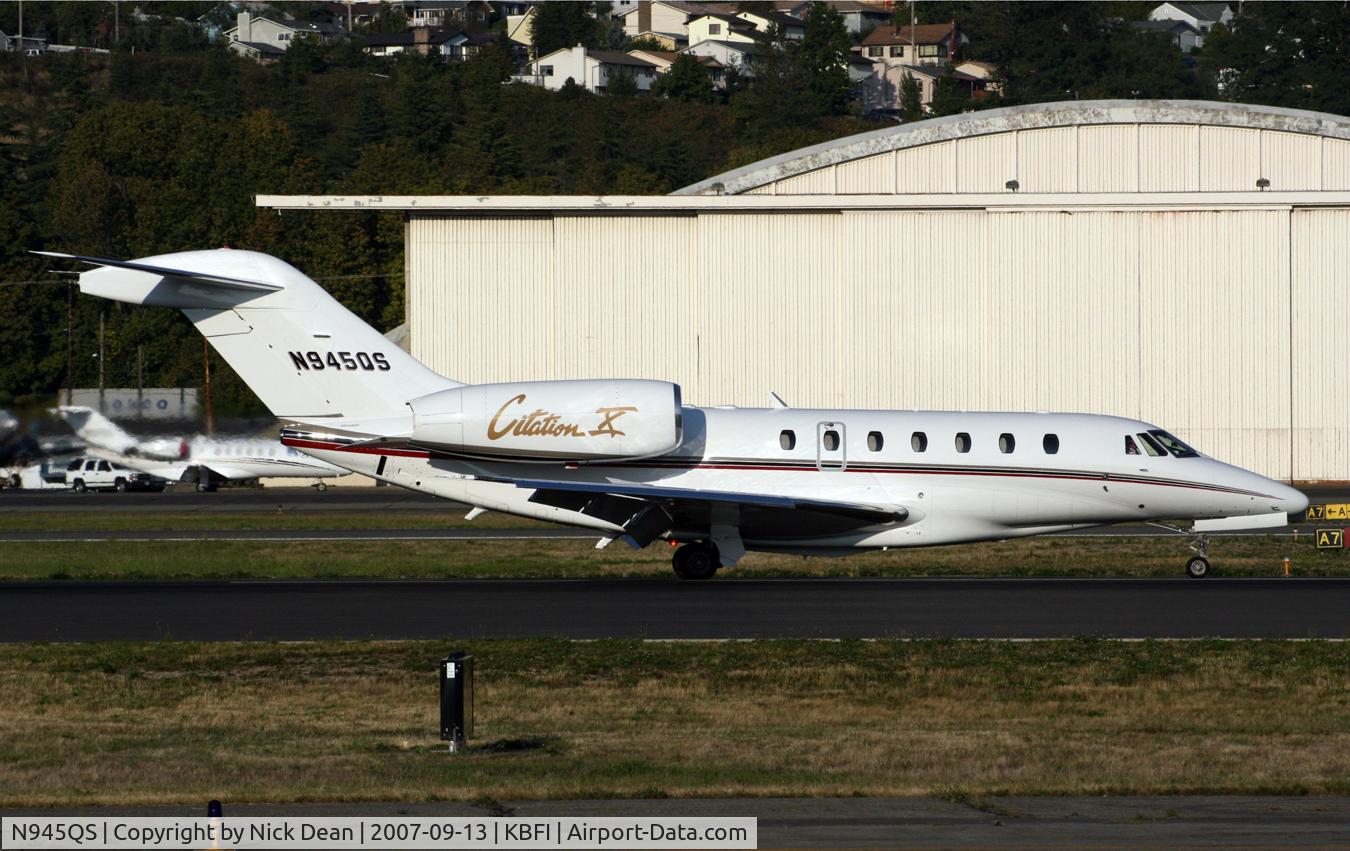 N945QS, 1997 Cessna 750 Citation X Citation X C/N 750-0029, KBFI