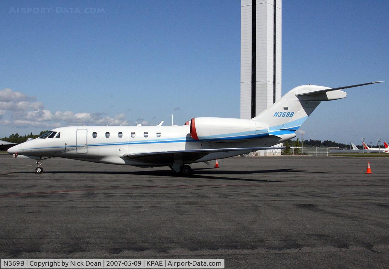 N369B, 1997 Cessna 750 Citation X C/N 750-0030, KPAE