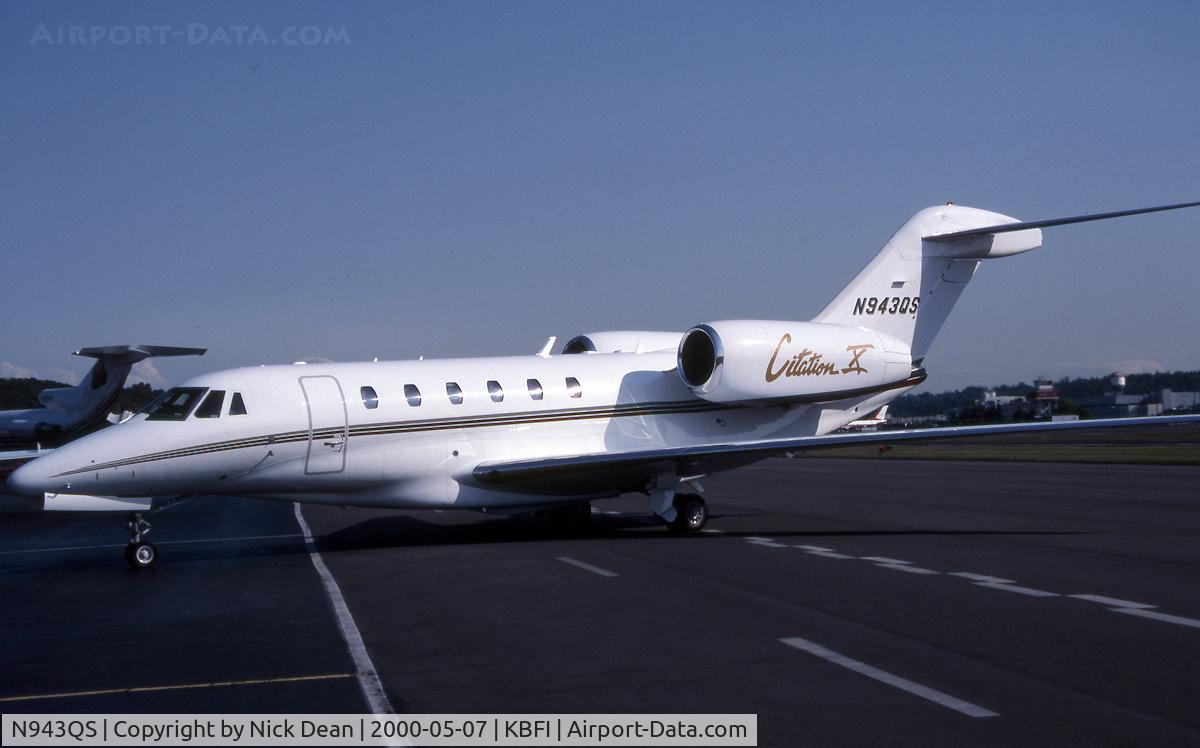 N943QS, 1998 Cessna 750 Citation X Citation X C/N 750-0043, KBFI