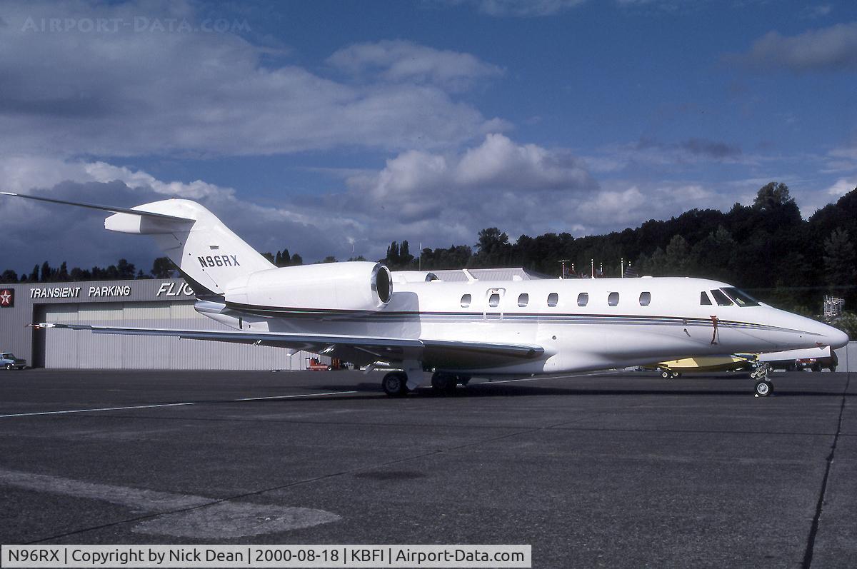 N96RX, 1998 Cessna 750 Citation X Citation X C/N 750-0044, KBFI