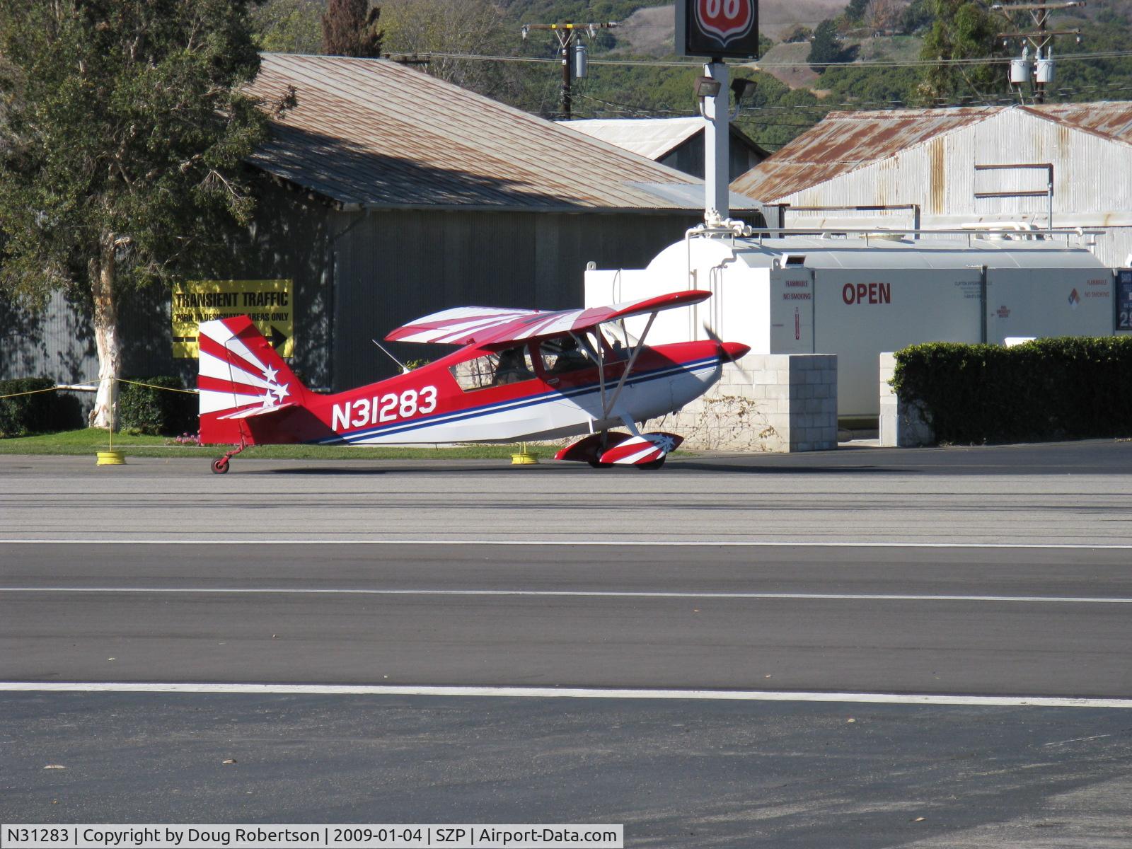N31283, 1972 Bellanca 7KCAB Citabria C/N 334-72, 1972 Bellanca 7KCAB CITABRIA, Lycoming IO-320-E2A 150 Hp, taxi