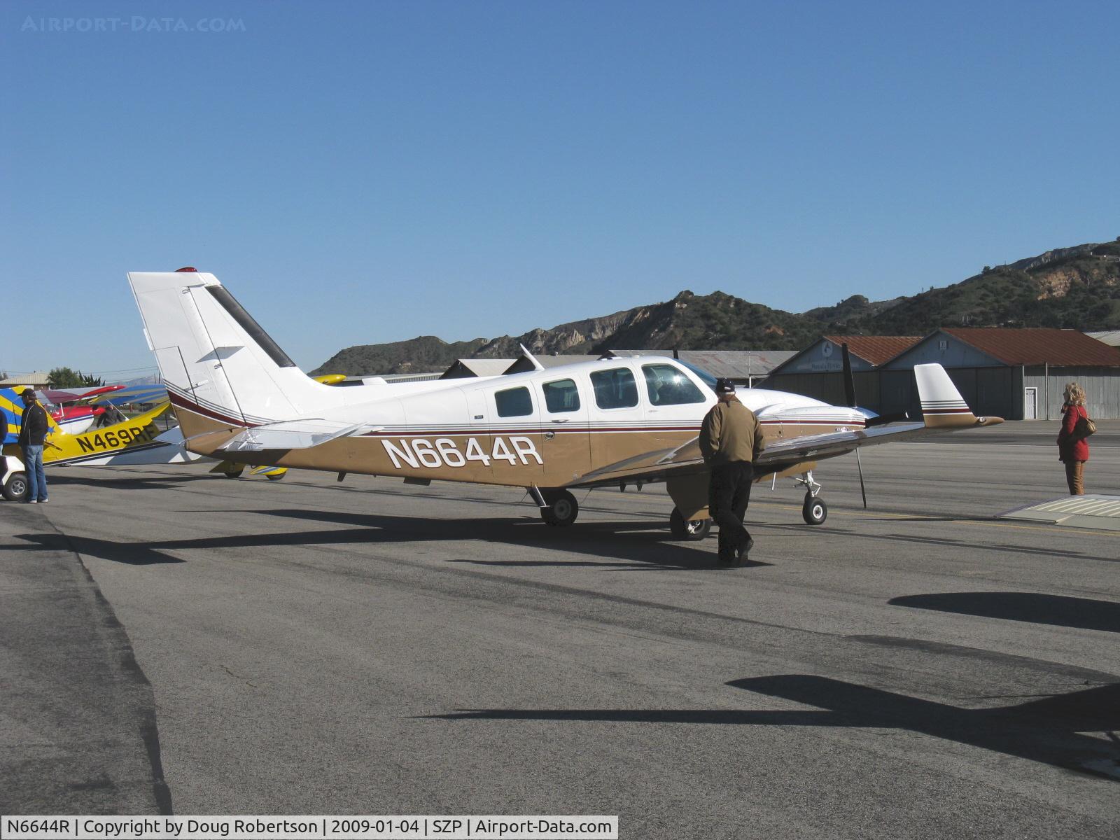 N6644R, 1974 Beech 58 Baron C/N TH-544, 1974 Beech 58 Baron, two Continental IO-520-C 285 Hp each