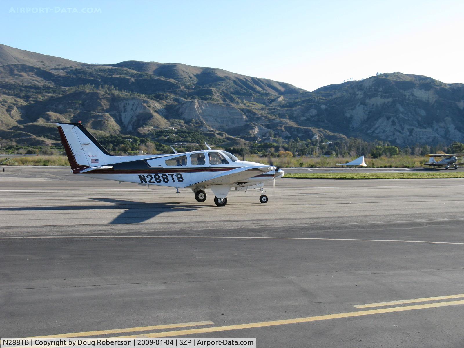 N288TB, 1975 Beech 95-B55 (T42A) Baron C/N TC-1880, 1975 Beech 95-B55 (T-42A) BARON, two Continental IO-470-L 260 Hp each, taxi to Rwy 04