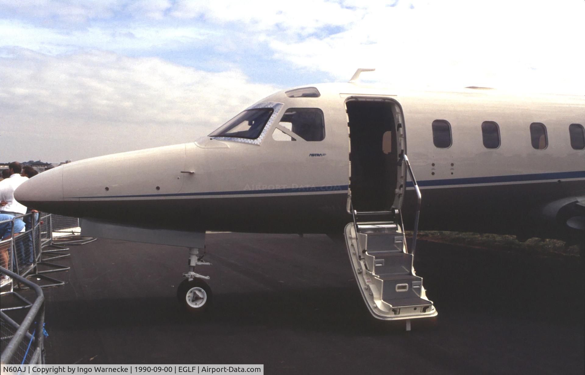 N60AJ, Israel Aircraft Industries IAI-1125 Astra SP C/N 042, IAI Astra SP  at Farnborough International 1990