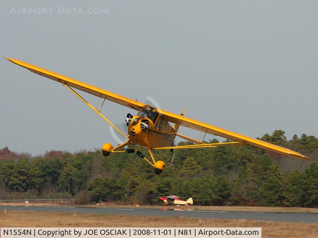 N1554N, 1947 Piper J3C-65 Cub Cub C/N 23086, Flying at N81