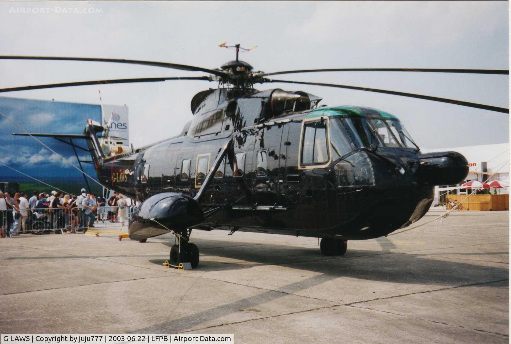 G-LAWS, 1980 Sikorsky S-61N C/N 61824, at Le Bourget AirShow