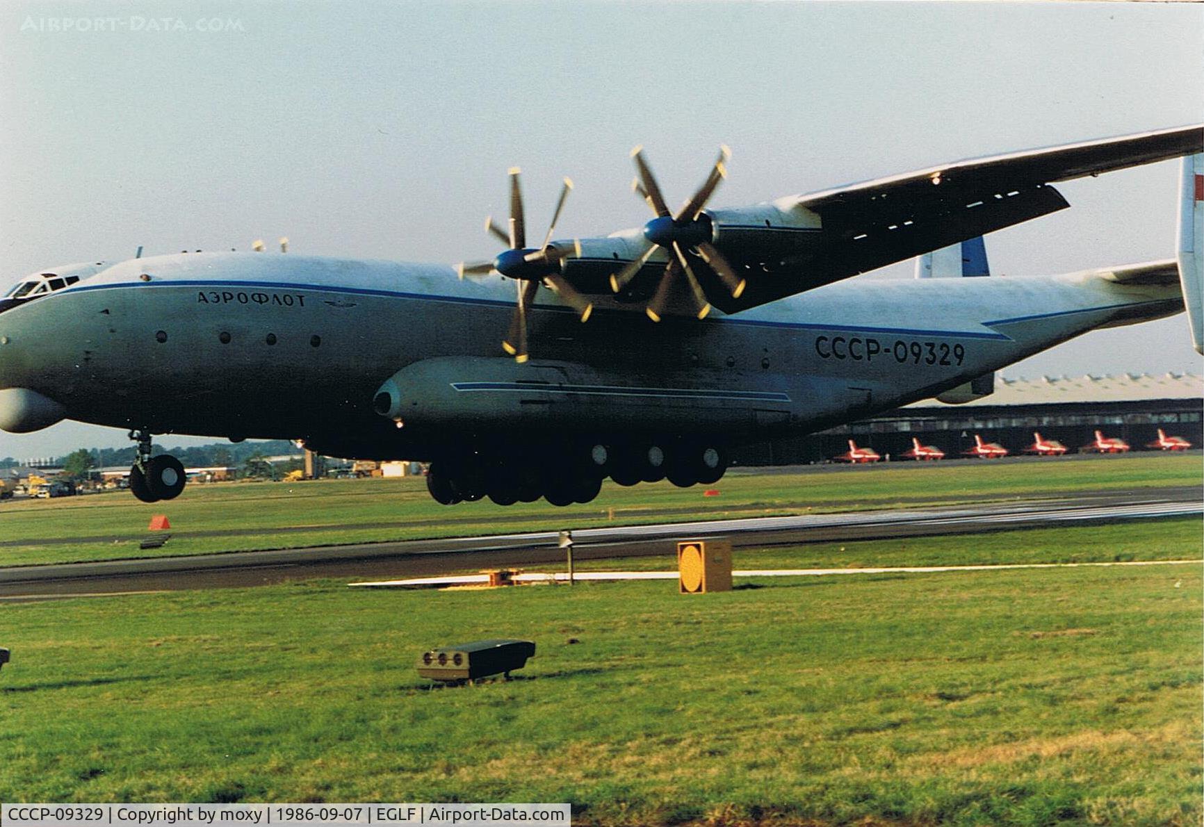 CCCP-09329, Antonov An-22A C/N 043482276, AN22A Dodgy landing. Ended up with brown trousers! Couldn't get back quick enough hence chopped front and back off.