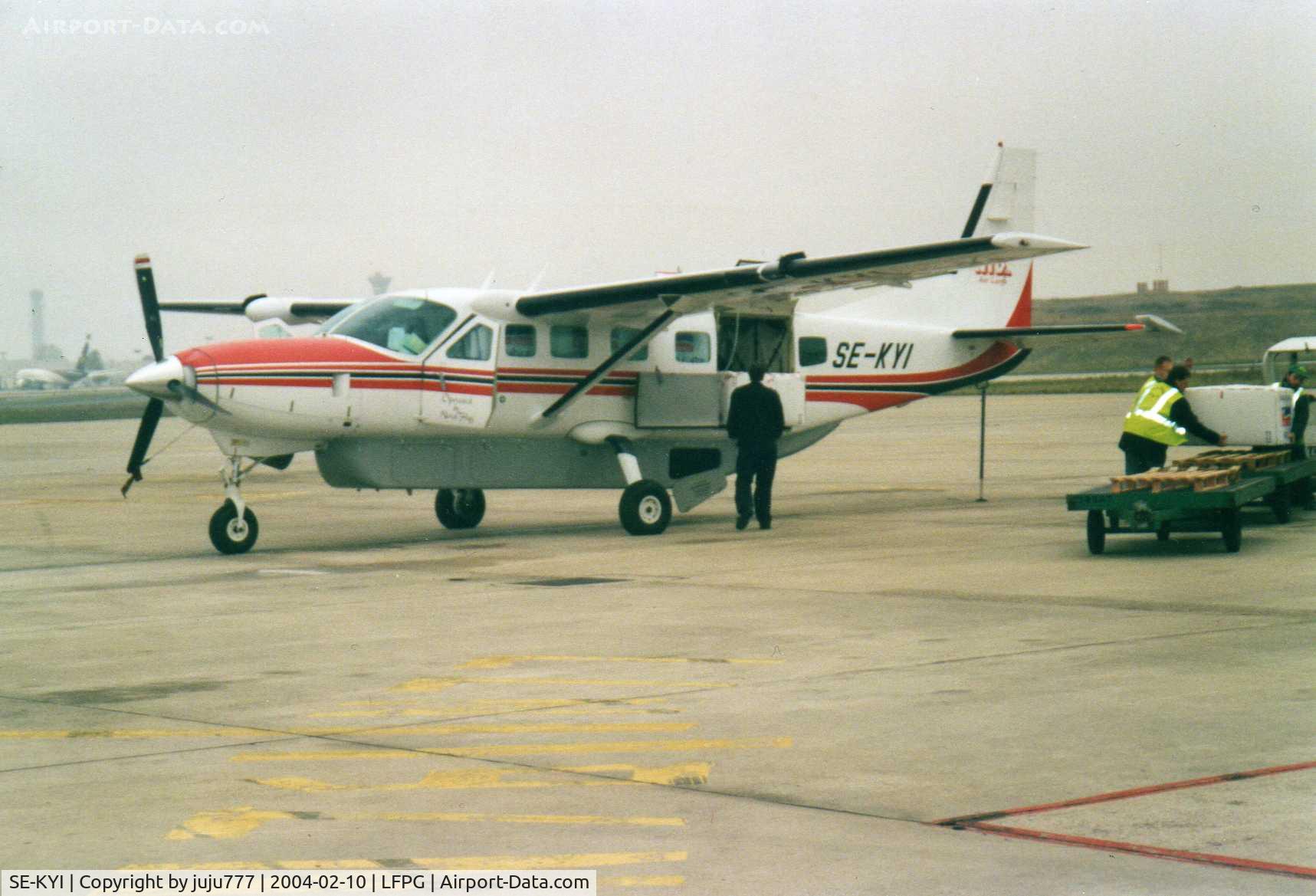 SE-KYI, 1997 Cessna 208B Grand Caravan C/N 208B0629, at Roissy Charle de Gaulle