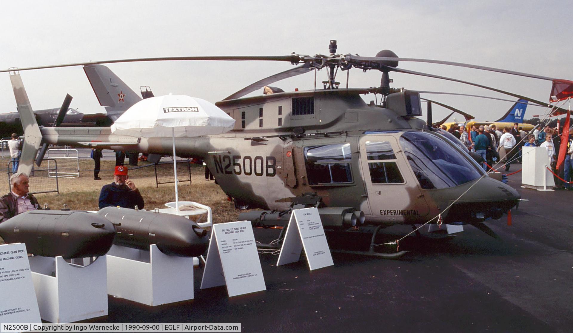 N2500B, Bell 406CS Combat Scout C/N 2500, Bell 406CS Combat Scout (Company demonstrator) at Farnborough International 1990