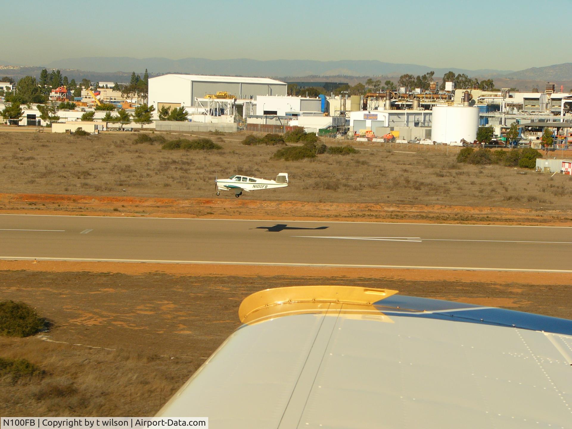 N100FB, 1963 Beech P35 Bonanza C/N D-7158, into san diego