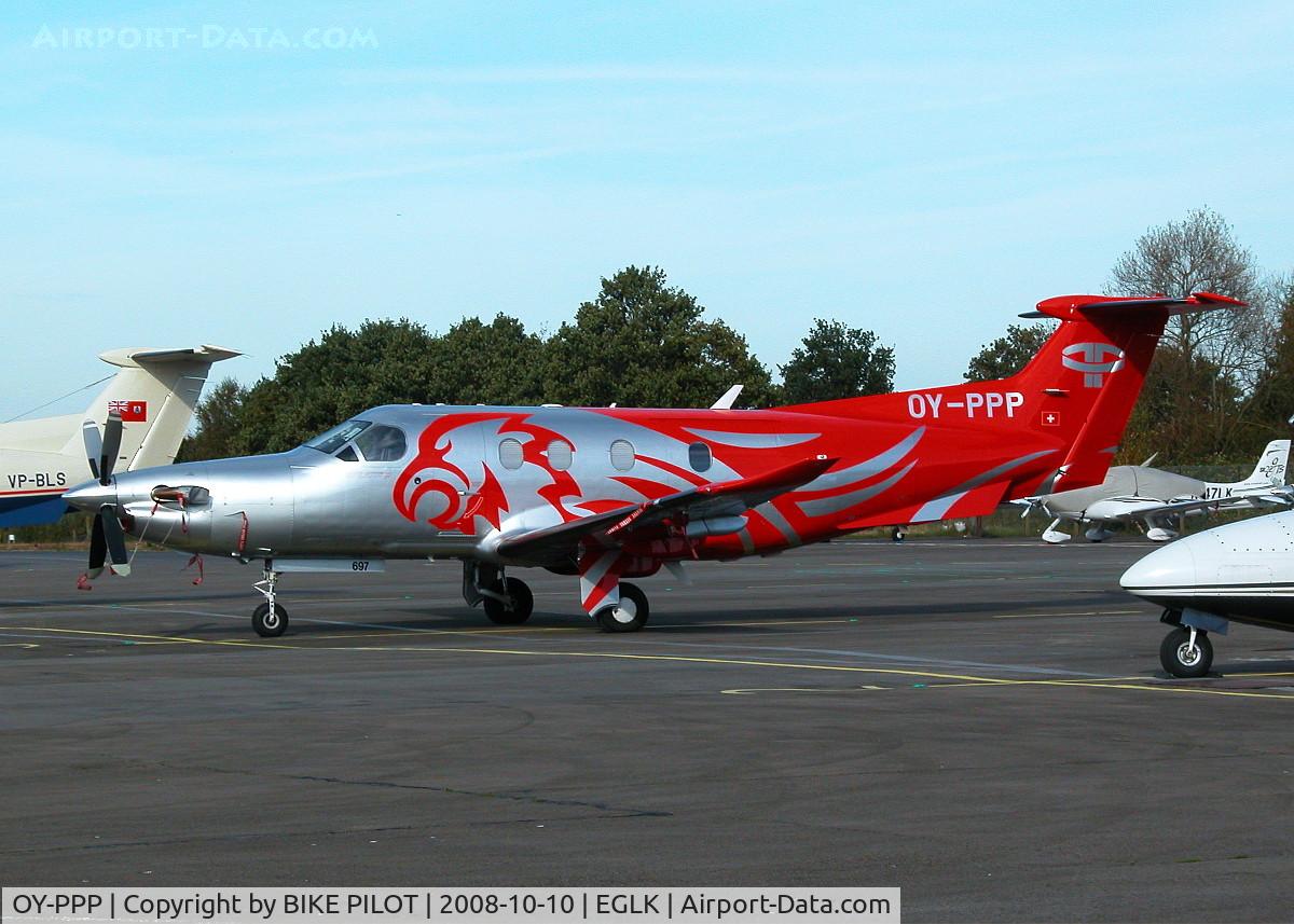 OY-PPP, 2006 Pilatus PC-12/47 C/N 0697, STRIKING SCHEME ON THIS PC-12