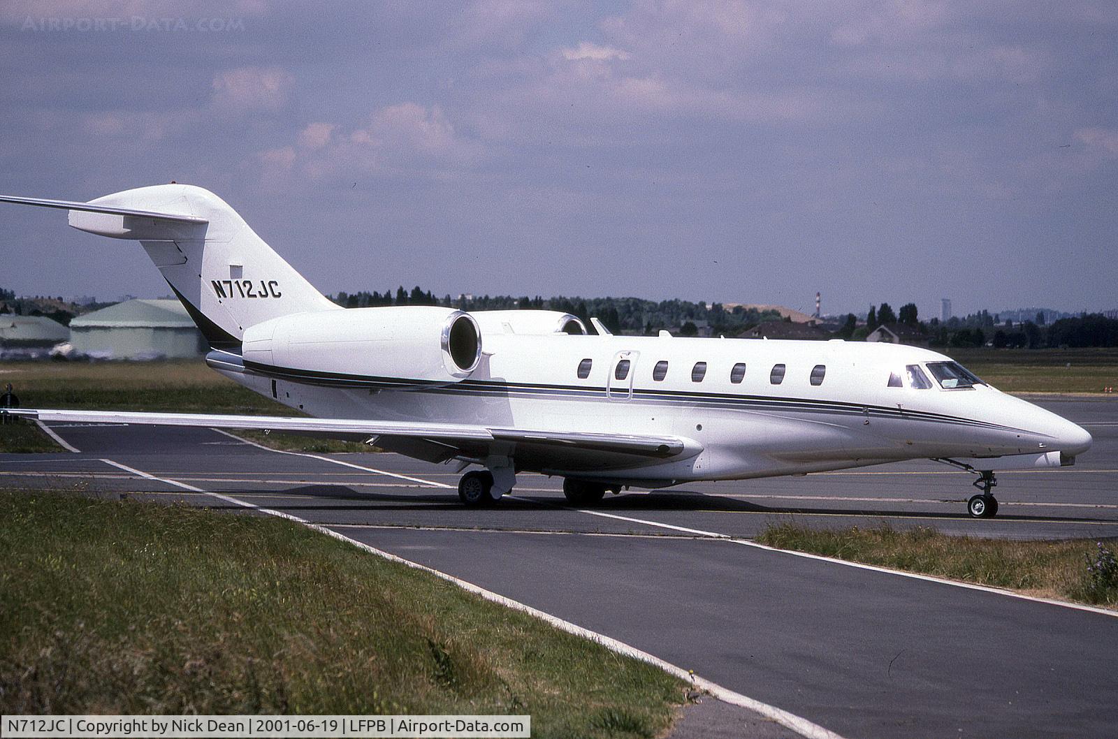 N712JC, 1998 Cessna 750 Citation X Citation X C/N 750-0052, LFPB Paris Le Bourget (Currently registered PR-LAT)