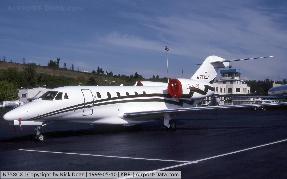 N758CX, 1998 Cessna 750 Citation X Citation X C/N 750-0058, KBFI