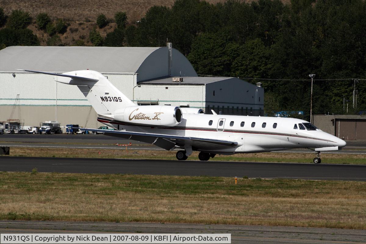 N931QS, 1998 Cessna 750 Citation X C/N 750-0064, KBFI