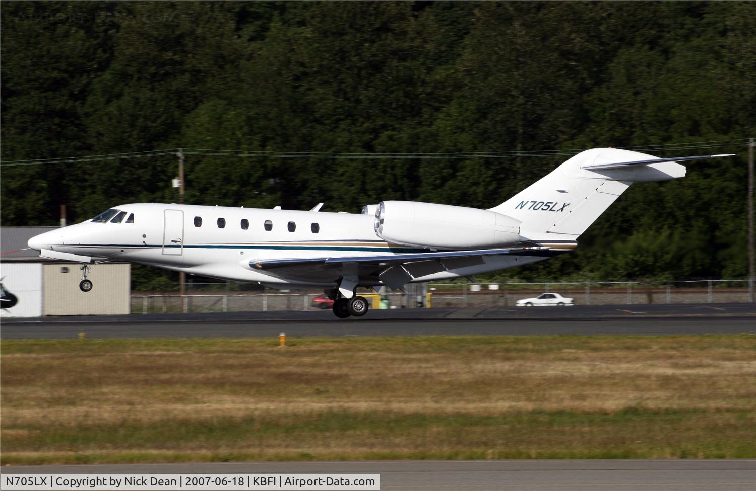 N705LX, 1999 Cessna 750 Citation X C/N 7500082, KBFI