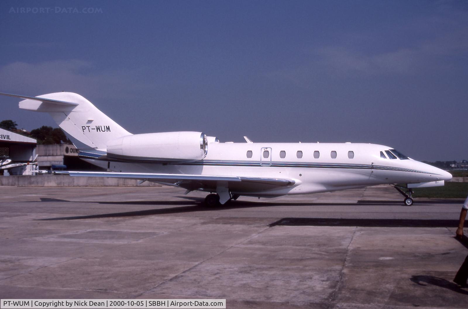 PT-WUM, 1999 Cessna 750 Citation X Citation X C/N 750-0092, SBBH